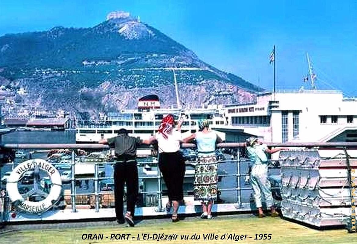 Oran - Port - El-Djezair vu du Ville d'Alger - 1955.jpg